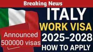 Italy Announces 500,000 New Work Visas