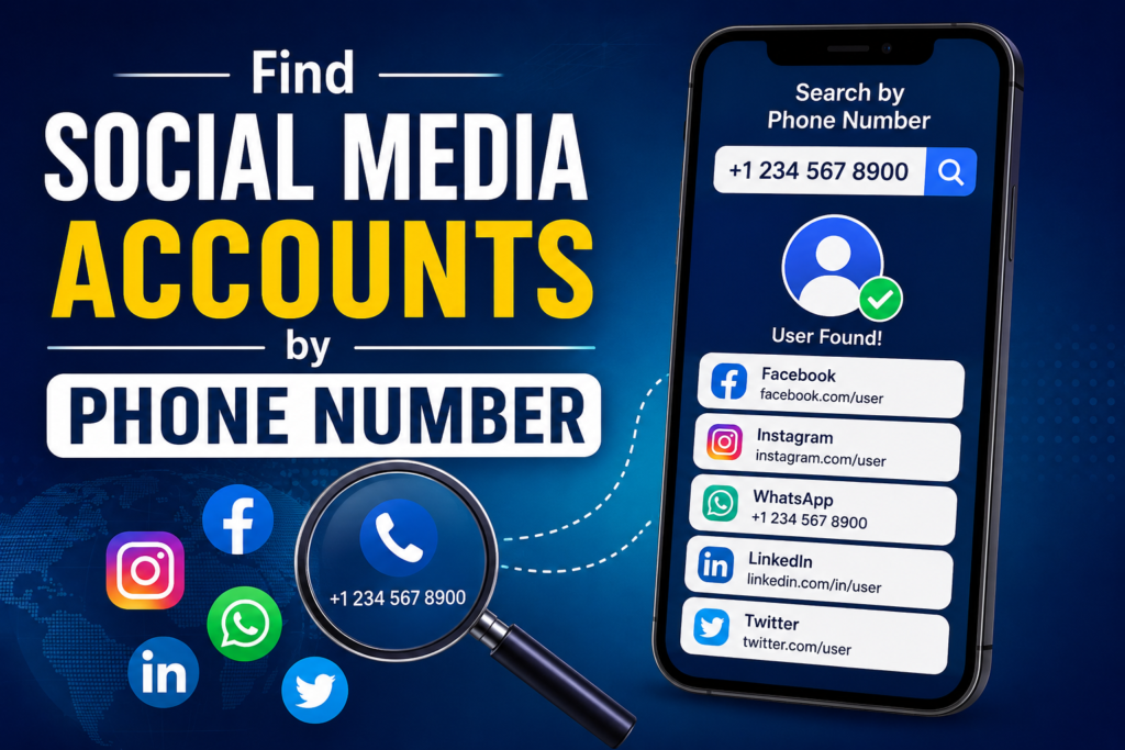 social Media Accounts by a Phone number